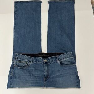 Eddie Bauer Size 20W Womens Curvy Bootcut Comfort Waist Jeans